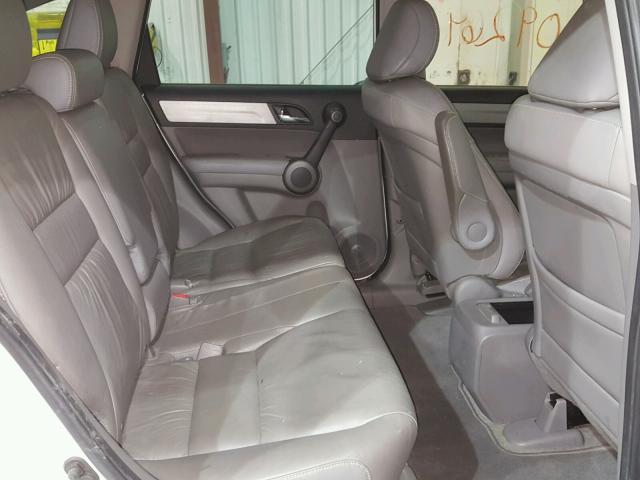 5J6RE3H73AL003707 - 2010 HONDA CR-V EXL WHITE photo 6