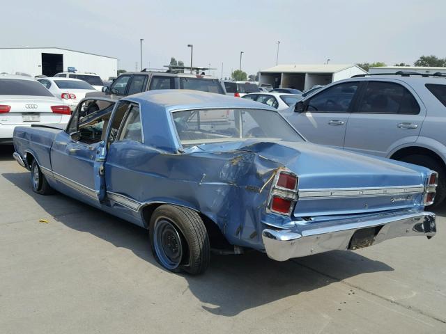 7K33C114034 - 1967 FORD FAIRLANE BLUE photo 3