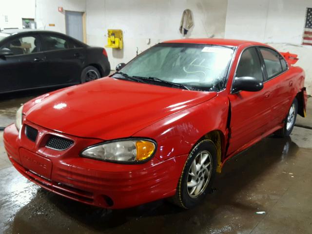 1G2NE52F42C302354 - 2002 PONTIAC GRAND AM S RED photo 2