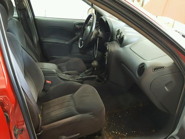 1G2NE52F42C302354 - 2002 PONTIAC GRAND AM S RED photo 5