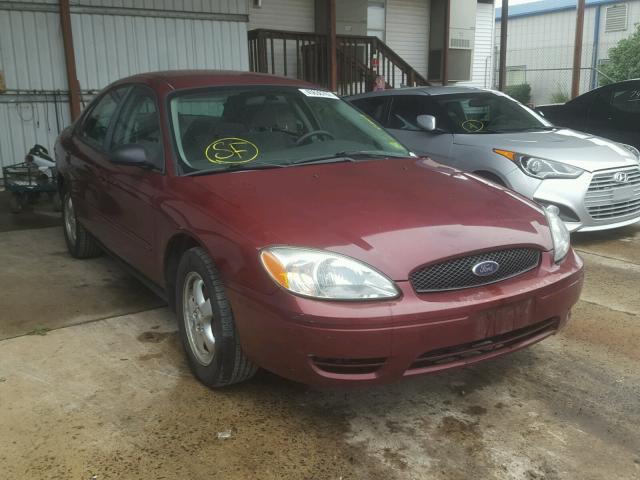 1FAHP53225A187399 - 2005 FORD TAURUS MAROON photo 1