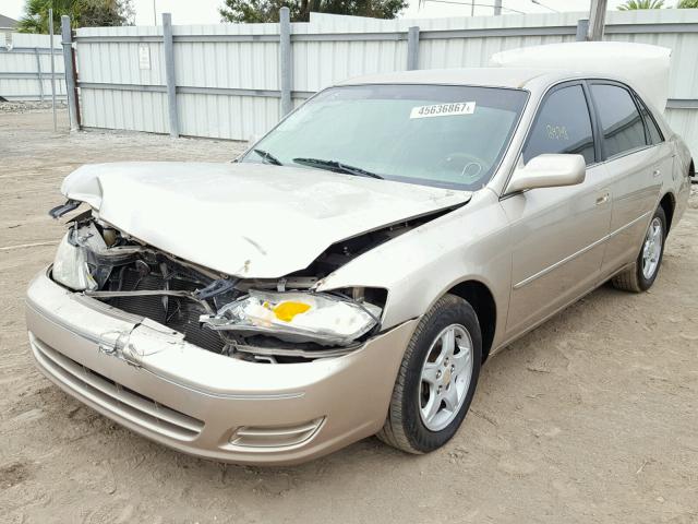 4T1BF28B7YU024496 - 2000 TOYOTA AVALON XL GOLD photo 2