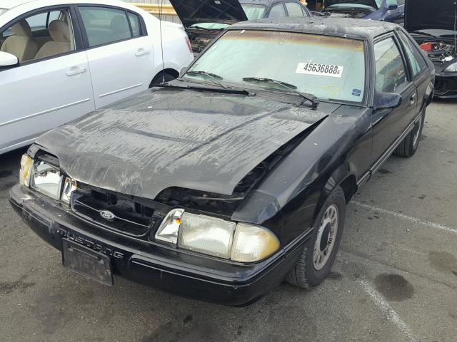 1FACP41M3NF174303 - 1992 FORD MUSTANG LX BLACK photo 2