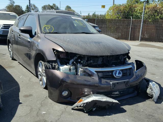 JTHKD5BH2C2096105 - 2012 LEXUS CT 200 BURGUNDY photo 1