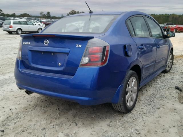 3N1AB6AP5CL693140 - 2012 NISSAN SENTRA 2.0 BLUE photo 4