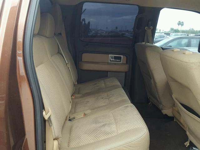 1FTFW1CT2BFB83101 - 2011 FORD F150 SUPER BROWN photo 6