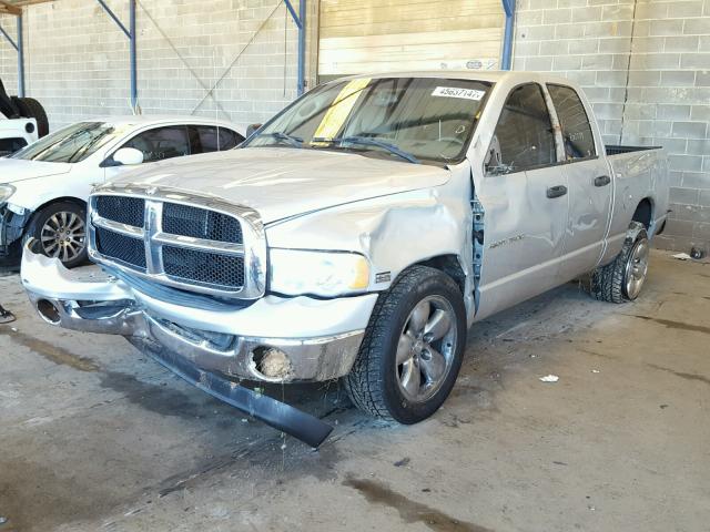 1D7HA18D64S514738 - 2004 DODGE RAM 1500 S SILVER photo 2