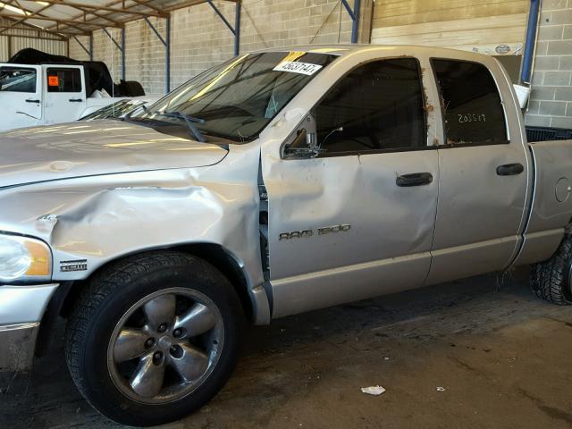 1D7HA18D64S514738 - 2004 DODGE RAM 1500 S SILVER photo 9