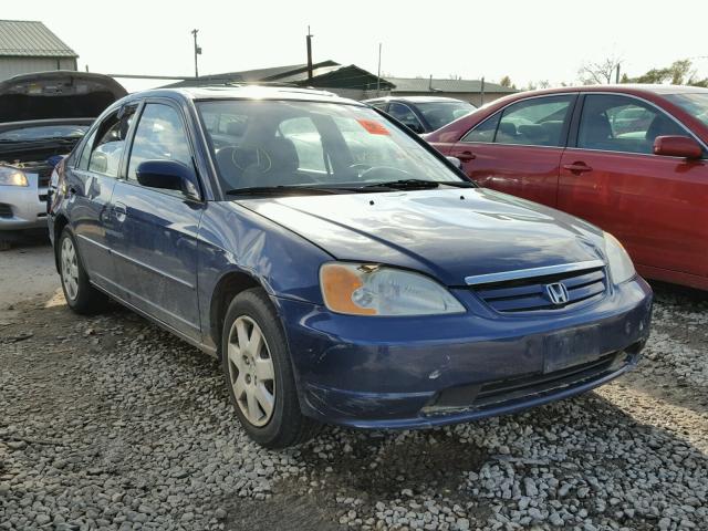 1HGES26742L057109 - 2002 HONDA CIVIC BLUE photo 1