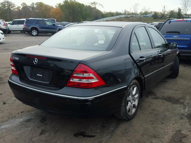 WDBRF54HX7A936679 - 2007 MERCEDES-BENZ C 280 BLACK photo 4