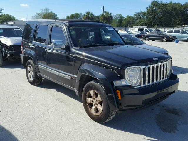 1J8GP28K39W527822 - 2009 JEEP LIBERTY SP BLACK photo 1