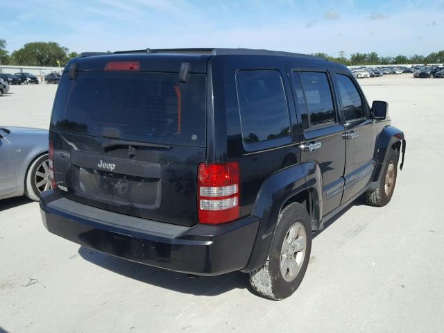 1J8GP28K39W527822 - 2009 JEEP LIBERTY SP BLACK photo 4