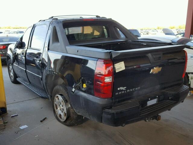 3GNEC12097G120389 - 2007 CHEVROLET AVALANCHE BLACK photo 3