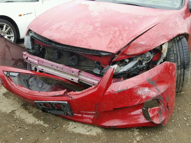 1HGCS2B84BA000930 - 2011 HONDA ACCORD EXL RED photo 9