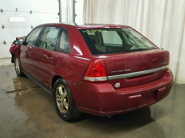 1G1ZT62815F259078 - 2005 CHEVROLET MALIBU MAX MAROON photo 3