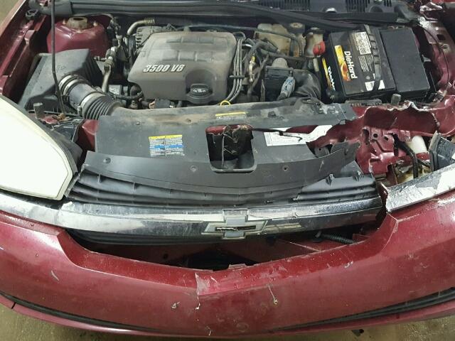 1G1ZT62815F259078 - 2005 CHEVROLET MALIBU MAX MAROON photo 7