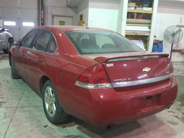 2G1WC583581254454 - 2008 CHEVROLET IMPALA LT RED photo 3