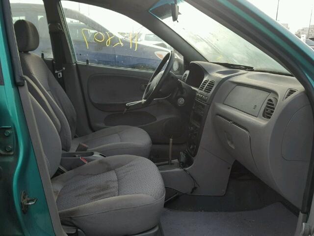 KNADC163026065251 - 2002 KIA RIO CINCO GREEN photo 5