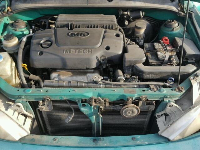 KNADC163026065251 - 2002 KIA RIO CINCO GREEN photo 7