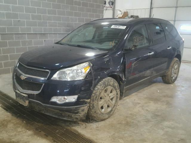 1GNKREEDXBJ339862 - 2011 CHEVROLET TRAVERSE L BLUE photo 2