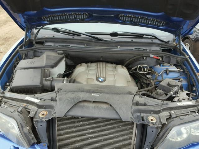 5UXFB535X5LV17075 - 2005 BMW X5 4.4I BLUE photo 7