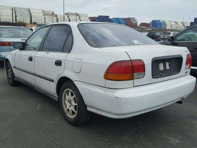 1HGEJ6622TL003307 - 1996 HONDA CIVIC DX WHITE photo 3