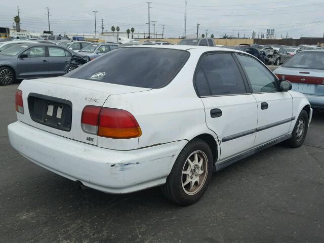 1HGEJ6622TL003307 - 1996 HONDA CIVIC DX WHITE photo 4