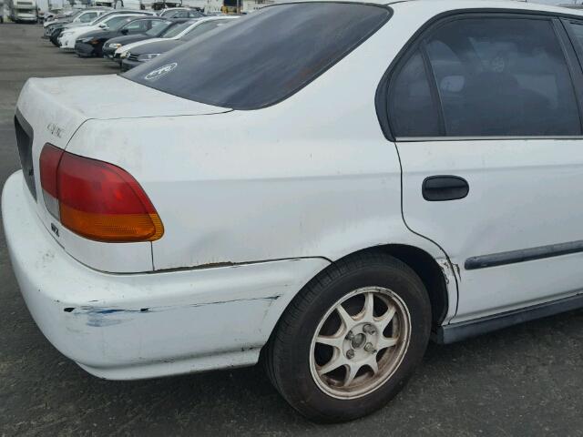 1HGEJ6622TL003307 - 1996 HONDA CIVIC DX WHITE photo 9