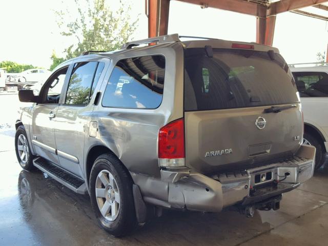 5N1BA08A17N720273 - 2007 NISSAN ARMADA SE CHARCOAL photo 3