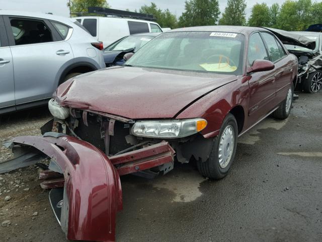 2G4WY55J411212905 - 2001 BUICK CENTURY LI BURGUNDY photo 2