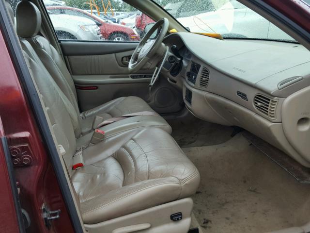 2G4WY55J411212905 - 2001 BUICK CENTURY LI BURGUNDY photo 5