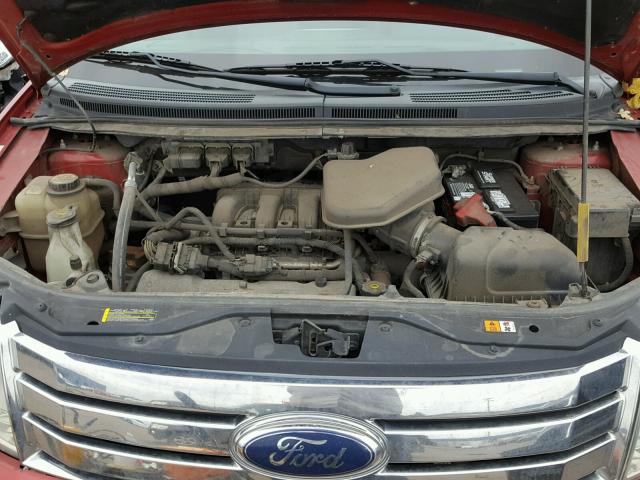 2FMDK39C67BB09271 - 2007 FORD EDGE SEL P RED photo 7