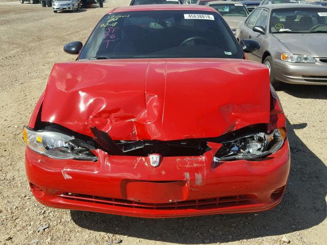 2G1WW12E459197526 - 2005 CHEVROLET MONTE CARL წითელი ფოტო 9