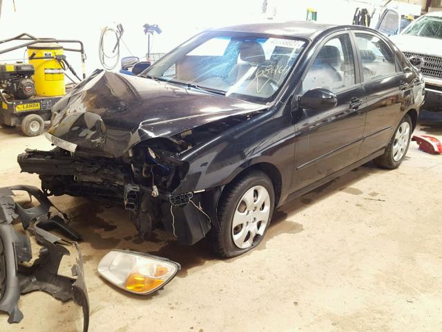 KNAFE121275468264 - 2007 KIA SPECTRA EX BLACK photo 2