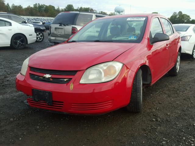 1G1AK55F867867602 - 2006 CHEVROLET COBALT LS RED photo 2