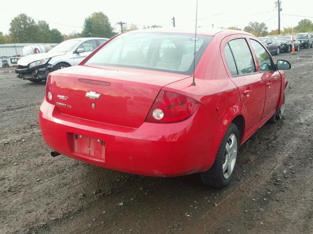 1G1AK55F867867602 - 2006 CHEVROLET COBALT LS RED photo 4