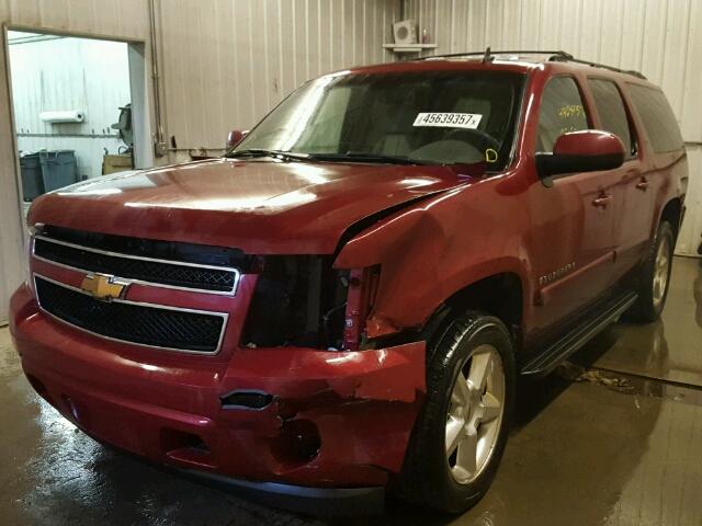 3GNFK16317G190383 - 2007 CHEVROLET SUBURBAN RED photo 2