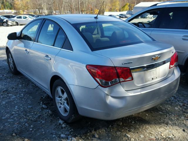 1G1PE5S93B7306007 - 2011 CHEVROLET CRUZE LT SILVER photo 3