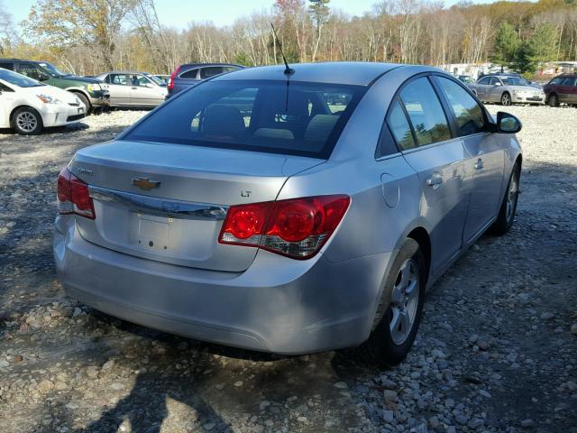 1G1PE5S93B7306007 - 2011 CHEVROLET CRUZE LT SILVER photo 4