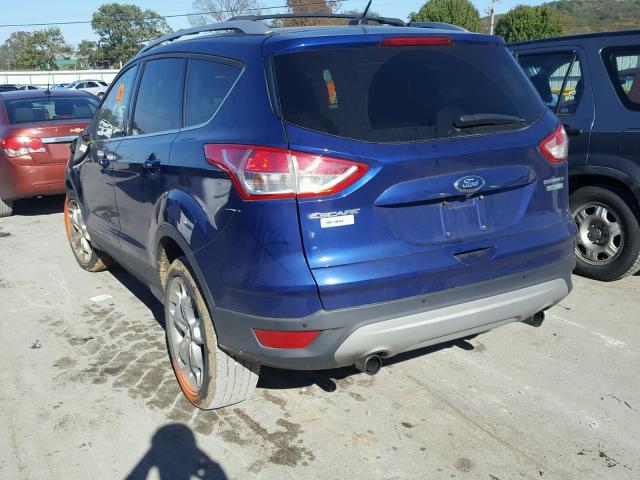 1FMCU0J96DUC41585 - 2013 FORD ESCAPE TIT BLUE photo 3