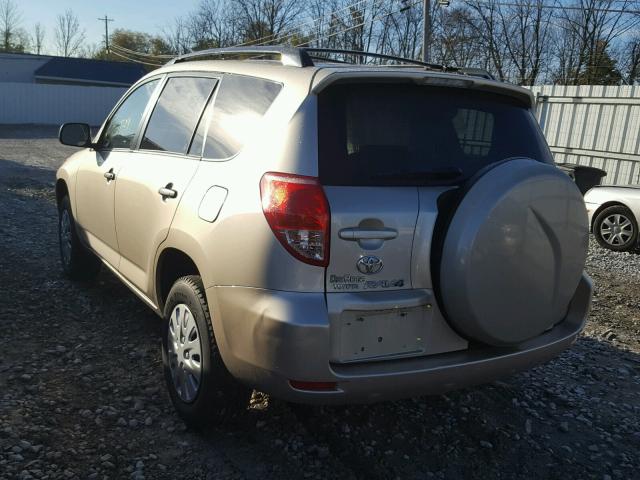 JTMZD33V586075693 - 2008 TOYOTA RAV4 BEIGE photo 3