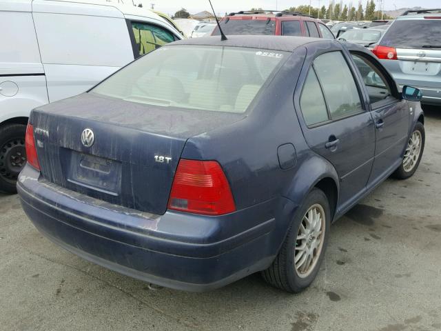 3VWSD69M21M219561 - 2001 VOLKSWAGEN JETTA GLS BLUE photo 4