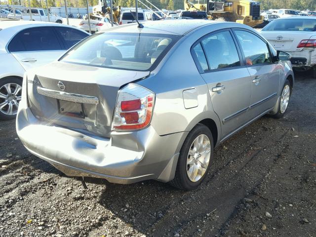 3N1AB6AP6AL619836 - 2010 NISSAN SENTRA 2.0 SILVER photo 4