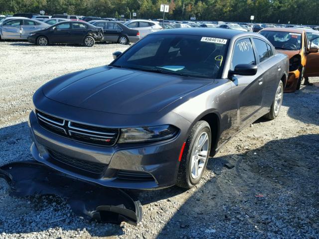 2C3CDXBG5FH752354 - 2015 DODGE CHARGER SE GRAY photo 2