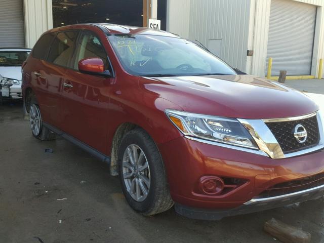 5N1AR2MN0EC713834 - 2014 NISSAN PATHFINDER BURGUNDY photo 1