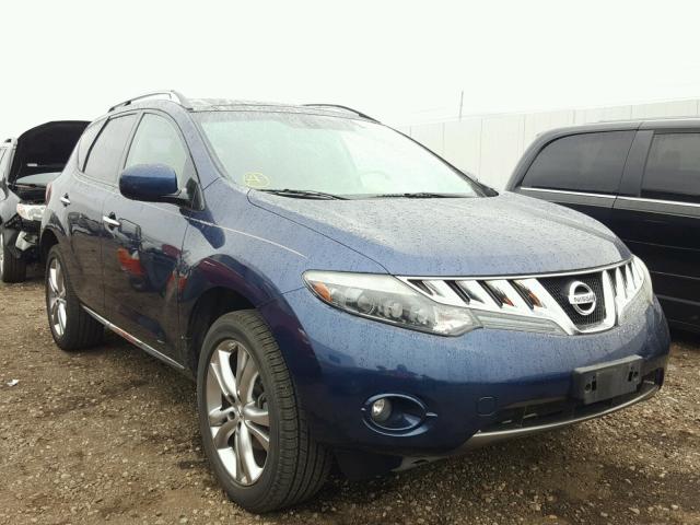 JN8AZ1MW4AW100104 - 2010 NISSAN MURANO BLUE photo 1