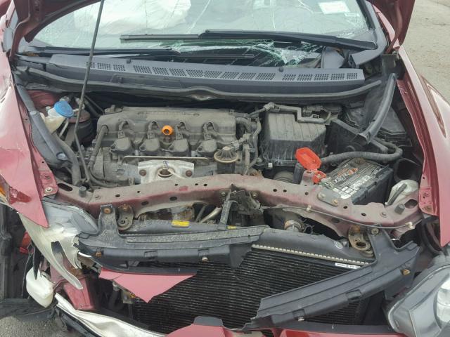 1HGFA16807L029065 - 2007 HONDA CIVIC EX ბურგუნდია ფოტო 7