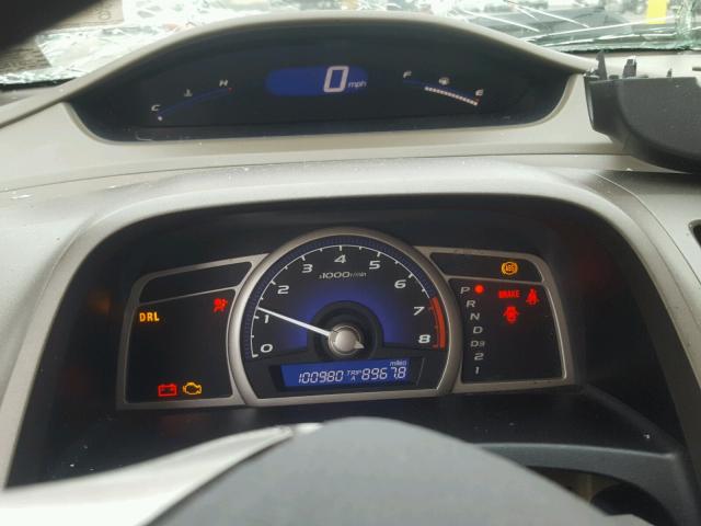 1HGFA16807L029065 - 2007 HONDA CIVIC EX ბურგუნდია ფოტო 8