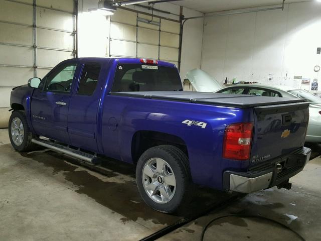 1GCSKSE34AZ220952 - 2010 CHEVROLET SILVERADO BLUE photo 3