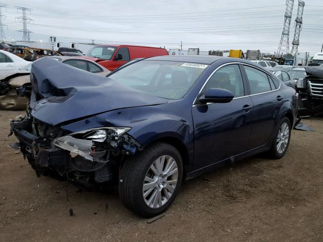 1YVHZ8CH3A5M48708 - 2010 MAZDA 6 I BLUE photo 2